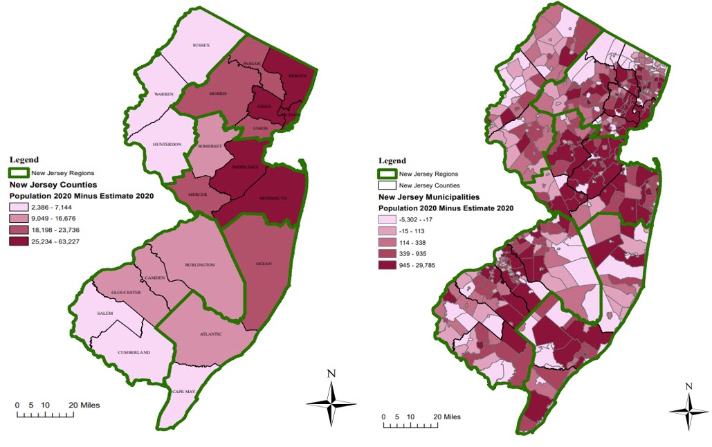 Adjustments to Municipal and County Population Counts in New Jersey for 2020  – New Jersey State Policy Lab