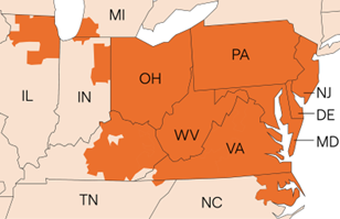 PJM Interconnection Service Region
